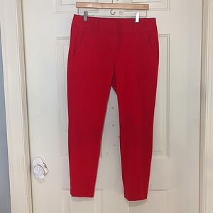 Red Ann Taylor Loft Marisa Skinny Pants